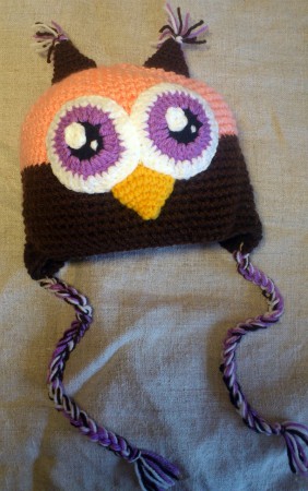 Crochet Owl Hat 